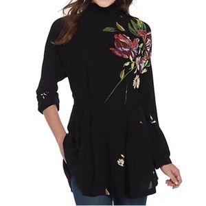 Free People Gemma Mock Neck Tunic Dress